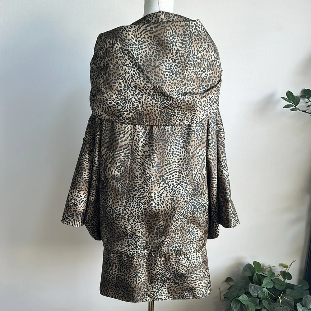 VTG Women’s Oversized Animal Leopard Print Rare Quirky Lightweight Windbreaker L